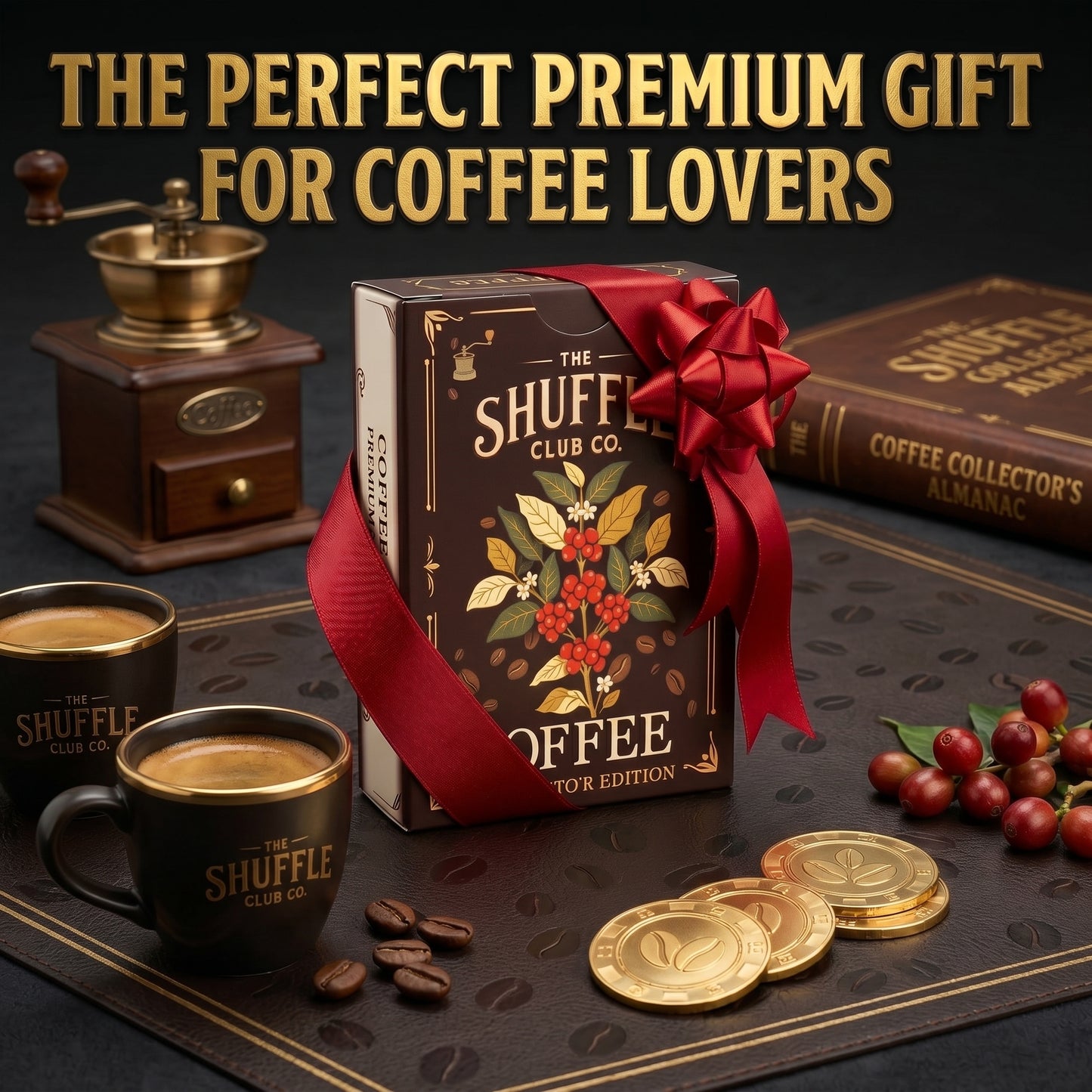 Coffee Playing Cards – Illustrated Café & Espresso Card Deck | Poker Size Playing Cards for Coffee Lovers | Unique Gift for Baristas, Caffeine Addicts