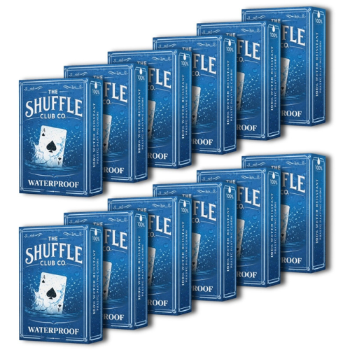 Shuffle Club Co Playing Cards (Pack of 12, Waterproof Deck)