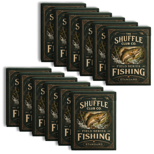 Fishing Playing Cards (12-Pack) – Angler & Fish Species Illustrated Card Deck