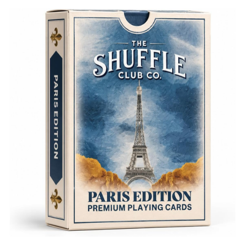 Shuffle Club Co. Paris Edition Premium Playing Cards – Paris-Inspired Card Deck – Stylish Playing Cards for Poker, Rummy, Game Nights, Travel, Gifts & Collectors (Pack of 1)
