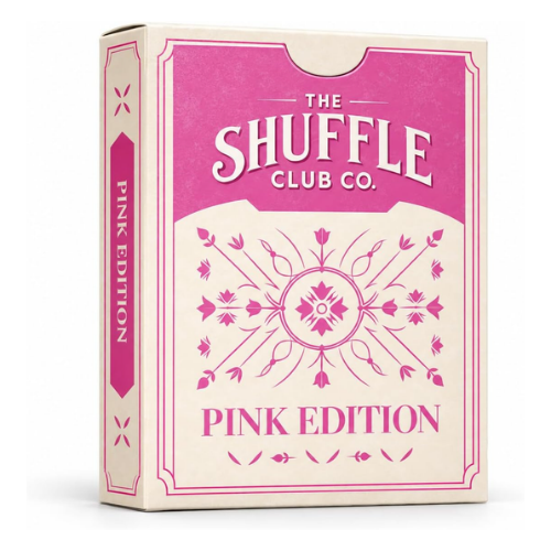 Shuffle Club Co. Pink Edition Premium Playing Cards – Stylish Pink Card Deck – Playing Cards for Poker, Rummy, Game Nights, Gifts, Parties & Collectors (Pack of 1)