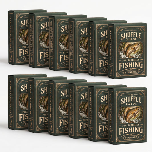 Fishing Playing Cards (12-Pack) – Angler & Fish Species Illustrated Card Deck