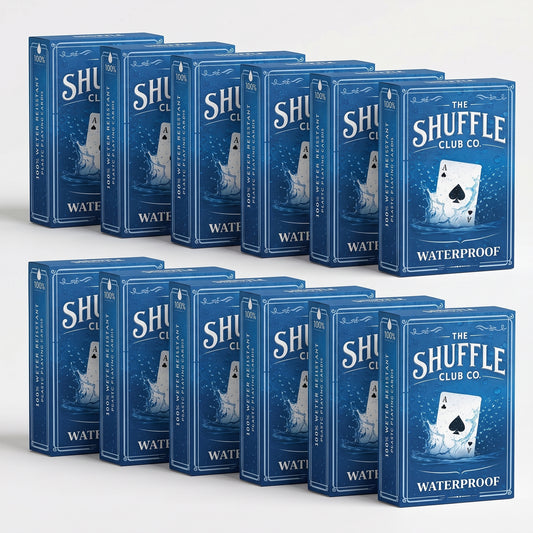 Shuffle Club Co Playing Cards (Pack of 12, Waterproof Deck)