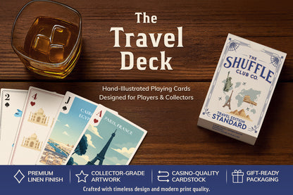 The Shuffle Club Co. – Travel Edition Playing Cards (Standard)