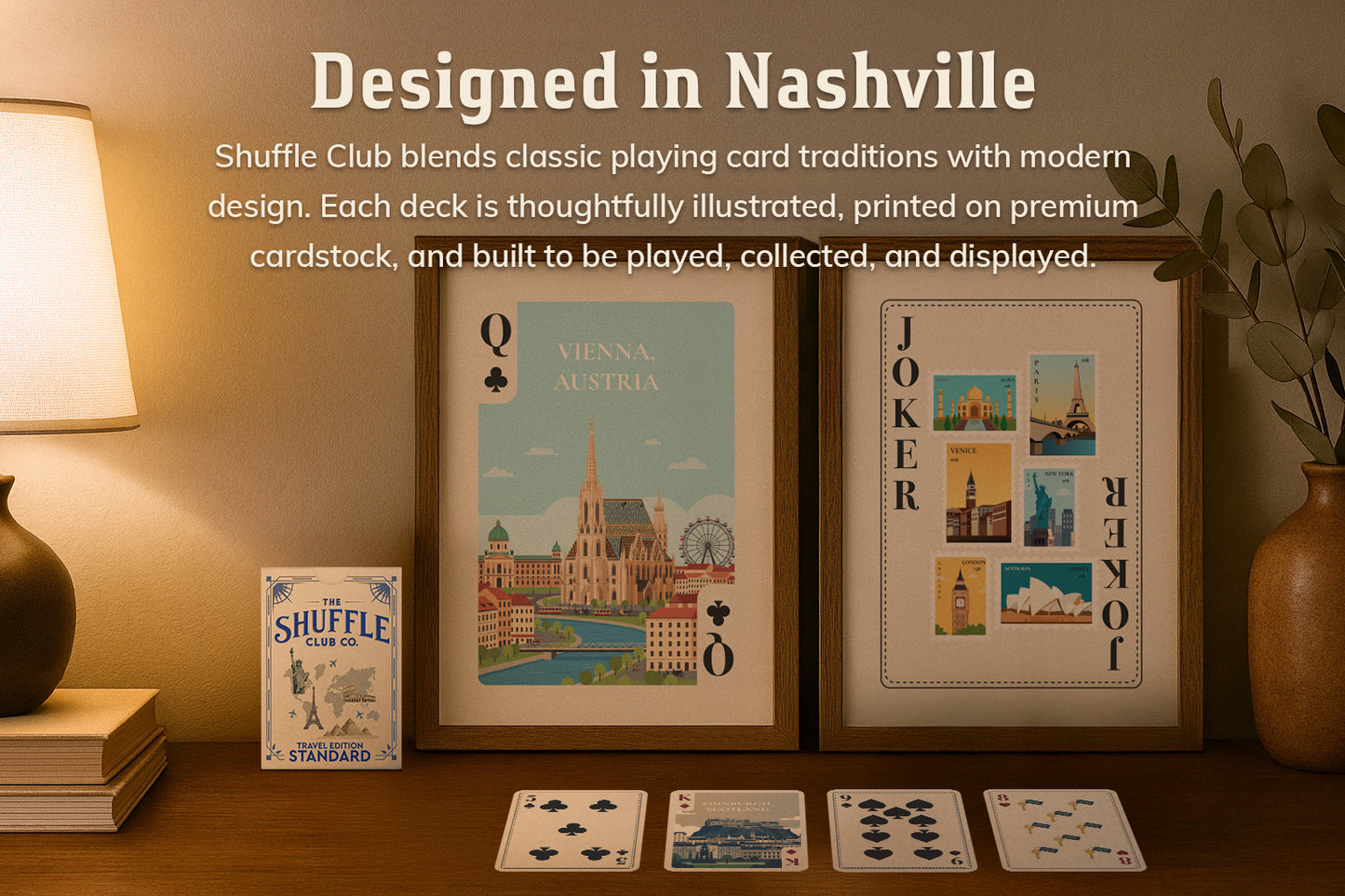 The Shuffle Club Co. – Travel Edition Playing Cards (Standard)
