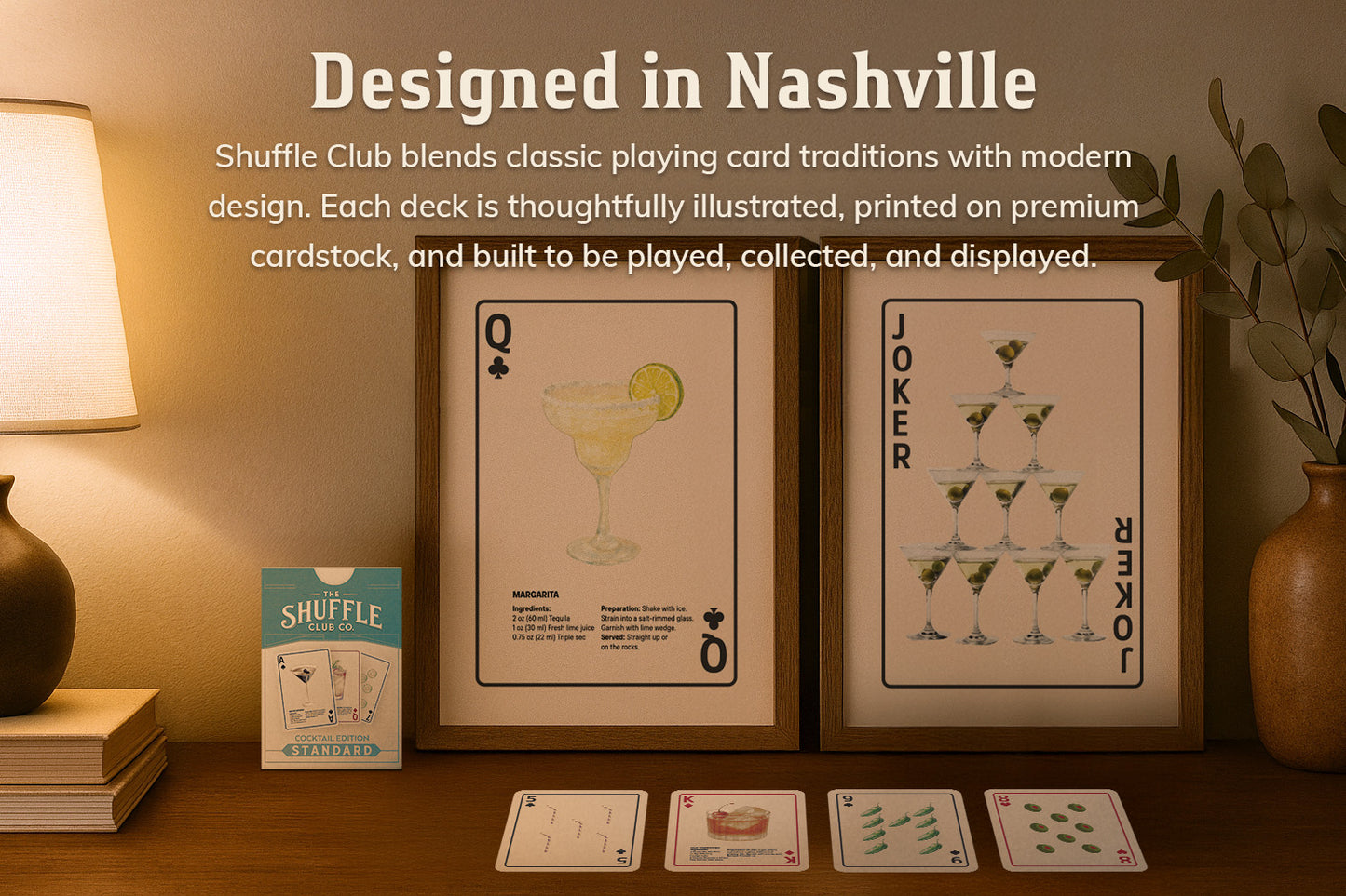 Cocktail Playing Cards – Classic Drinks, Bold Design