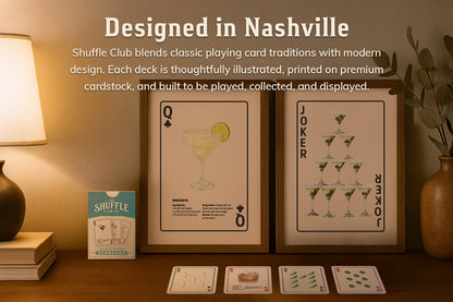 Cocktail Playing Cards – Classic Drinks, Bold Design