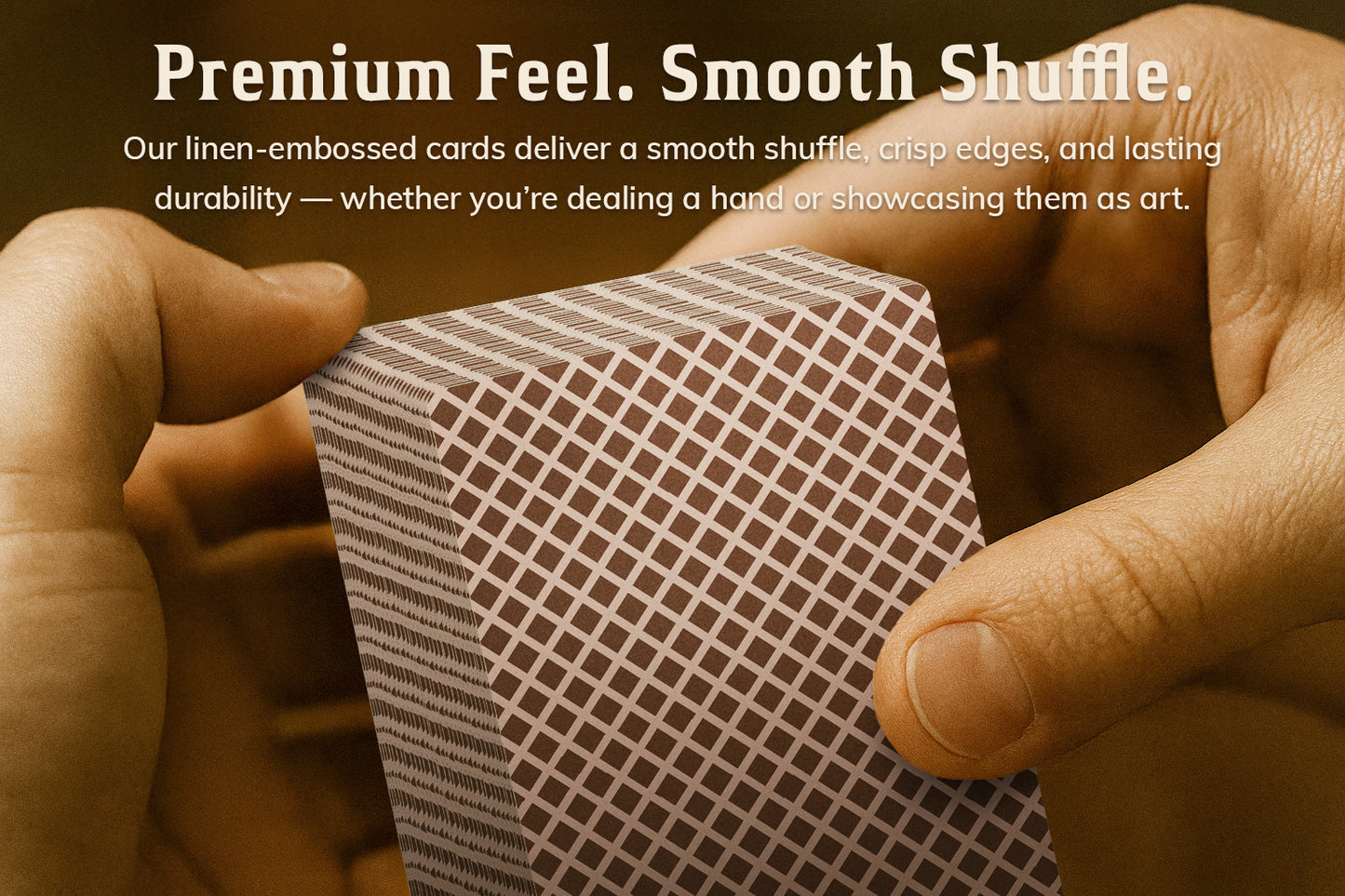 Neutral Playing Cards – Minimal Earth-Tone Deck with Clean Modern Design & Premium Stock