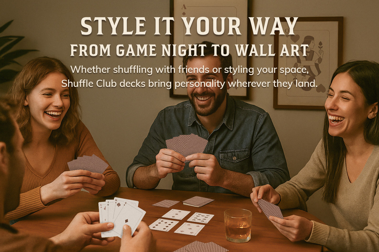 Neutral Playing Cards – Minimal Earth-Tone Deck with Clean Modern Design & Premium Stock