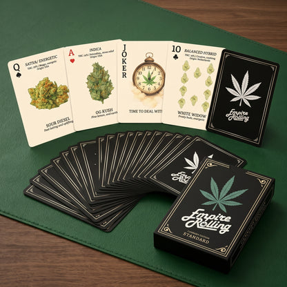 Shuffle Club Co Cannabis Playing Cards – Empire Rolling Edition | Premium Adult Poker & Blackjack Cards for Collectors & Game Night
