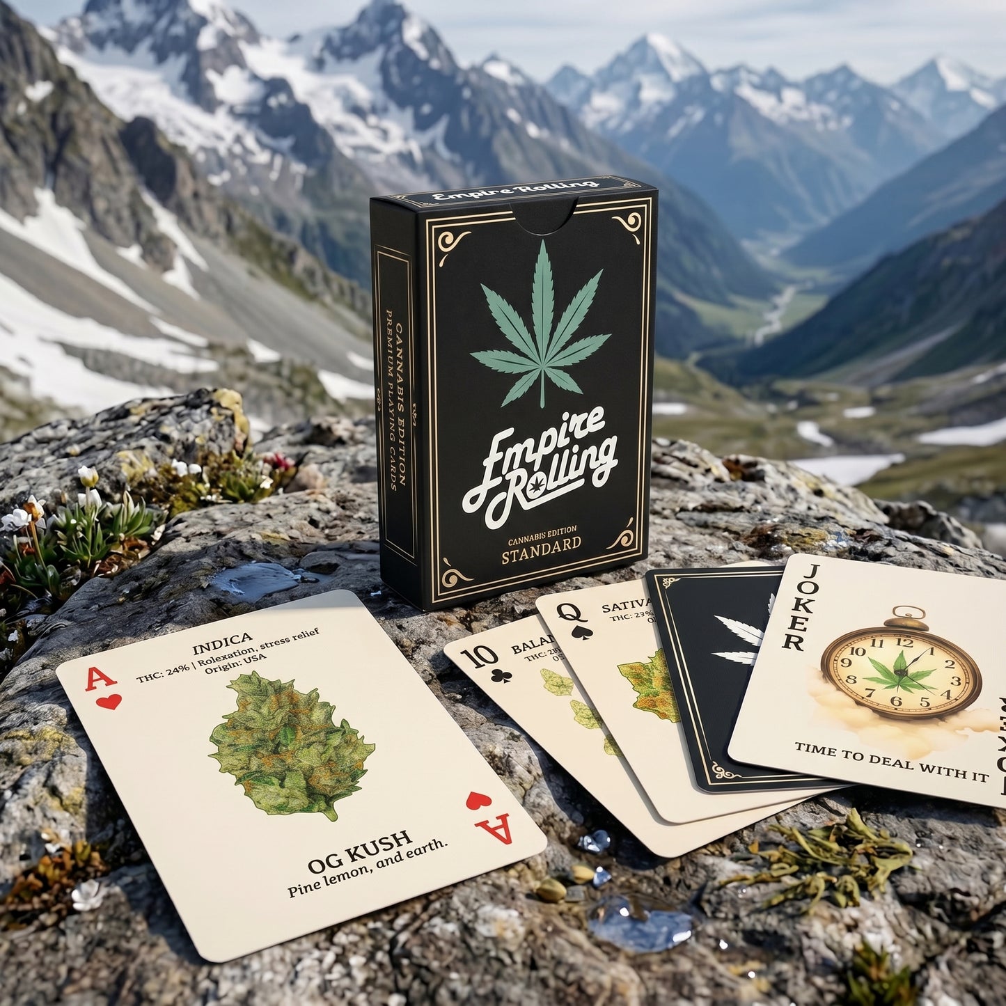 Shuffle Club Co Cannabis Playing Cards – Empire Rolling Edition | Premium Adult Poker & Blackjack Cards for Collectors & Game Night