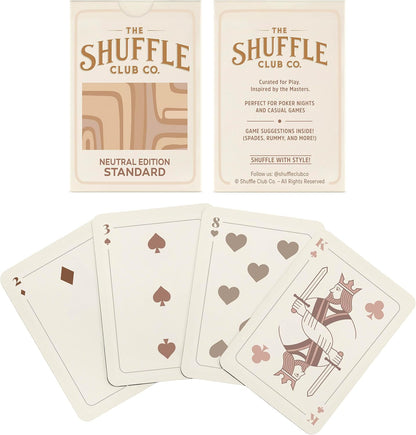 Shuffle Club Co Neutral Playing Cards | Premium Poker & Blackjack Cards for Design Lovers