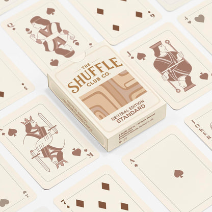 Shuffle Club Co Neutral Playing Cards | Premium Poker & Blackjack Cards for Design Lovers