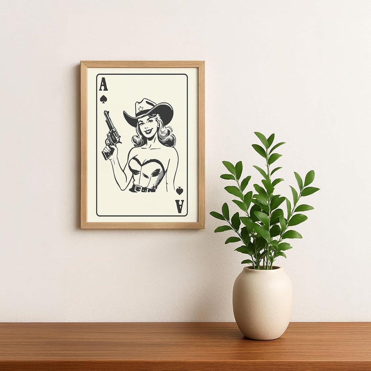 Shuffle Club Co. (Set of 4) - Sheriff & Guns Collection – Western Poster (8x10, Unframed)