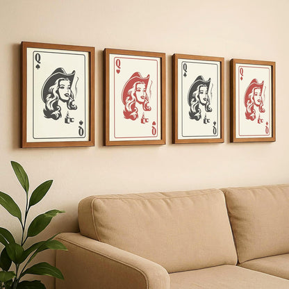 Cowgirl Queens Western 8x10 Poster (Queen of Hearts, 8x10, Unframed)