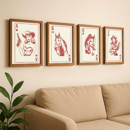 Cowgirl Queens Western 8x10 Poster (Queen of Hearts, 8x10, Unframed)