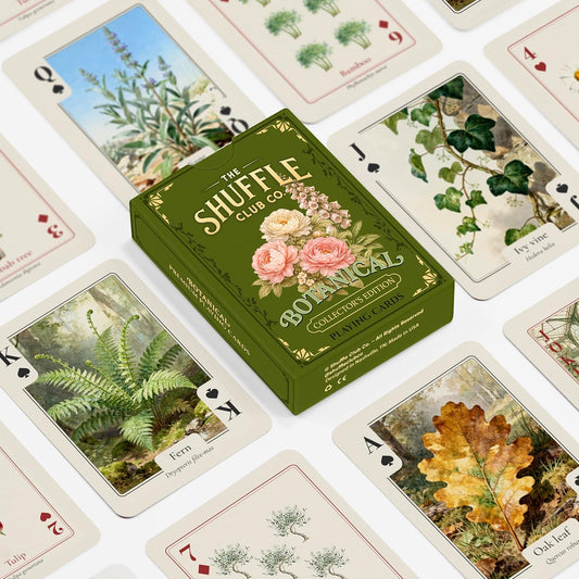 Botanical Playing Cards – Floral & Plant Illustrated Card Deck | Poker Size Playing Cards for Plant Lovers| Unique Gift for Gardeners, Florists & Nature Enthusiasts