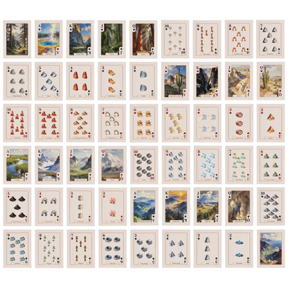 Shuffle Club Co National Parks Playing Cards – Illustrated America's Parks Deck | Poker Size Cards for Hikers, Campers & Nature Lovers