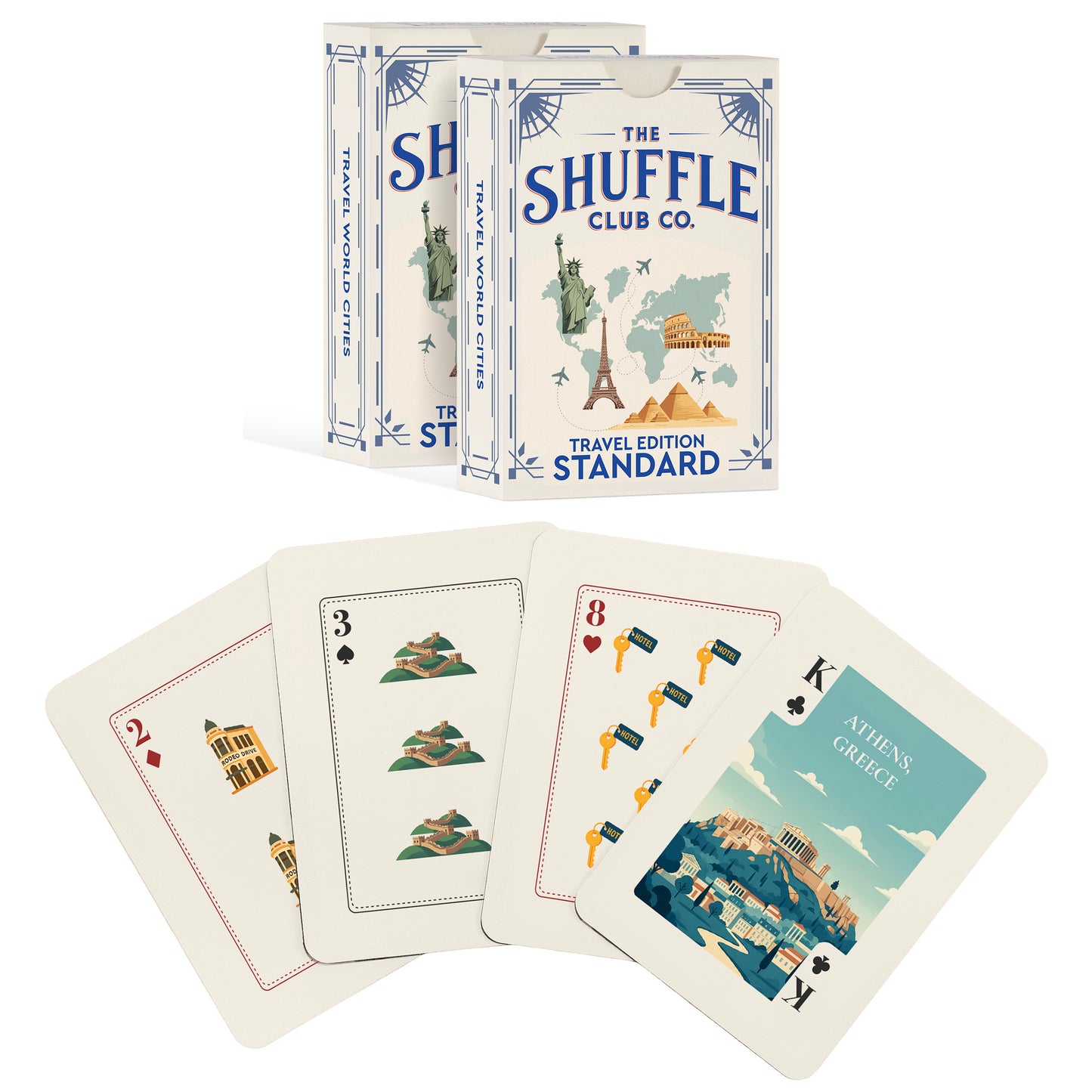 The Shuffle Club Co. – Travel Edition Playing Cards (Standard)