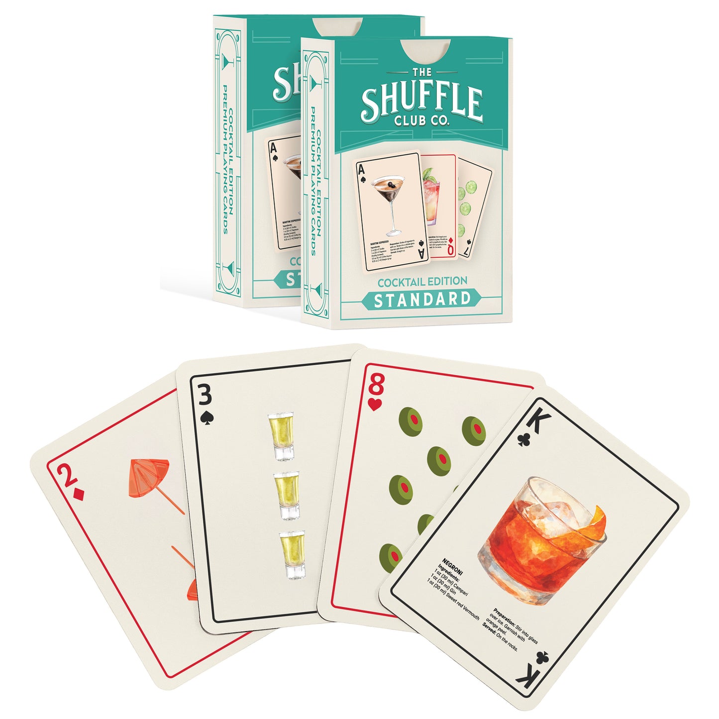 Cocktail Playing Cards – Classic Drinks, Bold Design