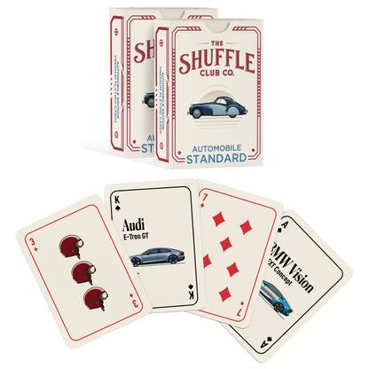 Auto Playing Cards – Classic Cars Deck with Retro Automotive Illustrations & Premium Stock