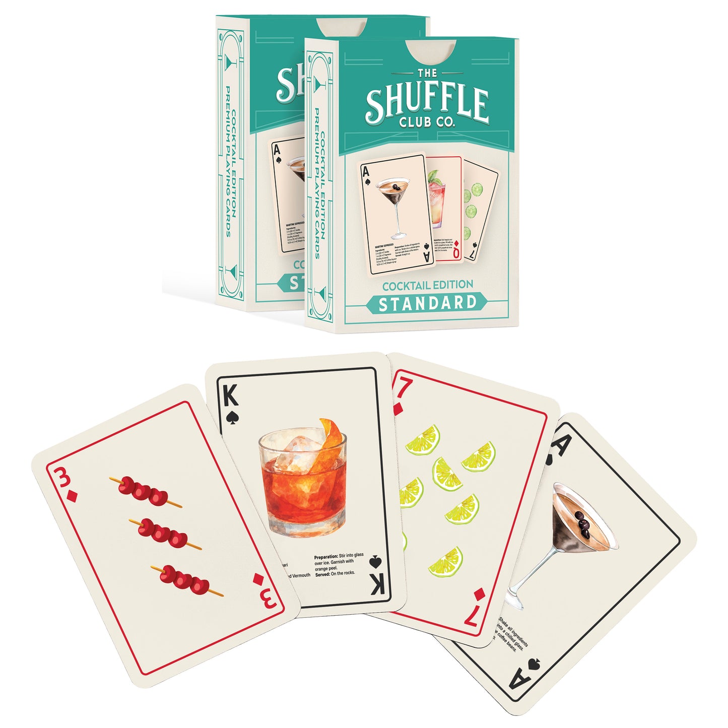 Cocktail Playing Cards – Classic Drinks, Bold Design