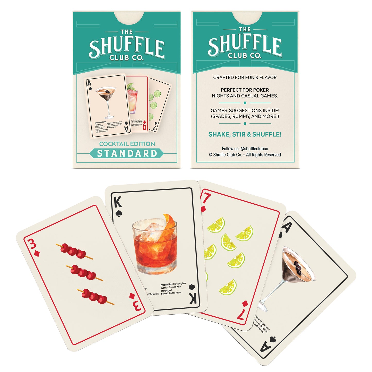 Cocktail Edition Premium Playing Cards – Shuffle Club