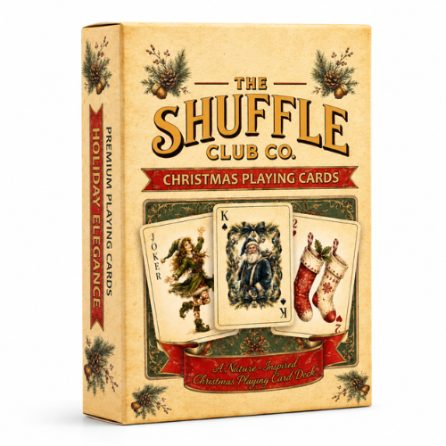 Shuffle Club Co Christmas Playing Cards - Festive Holiday Theme Deck (Pack of 1)