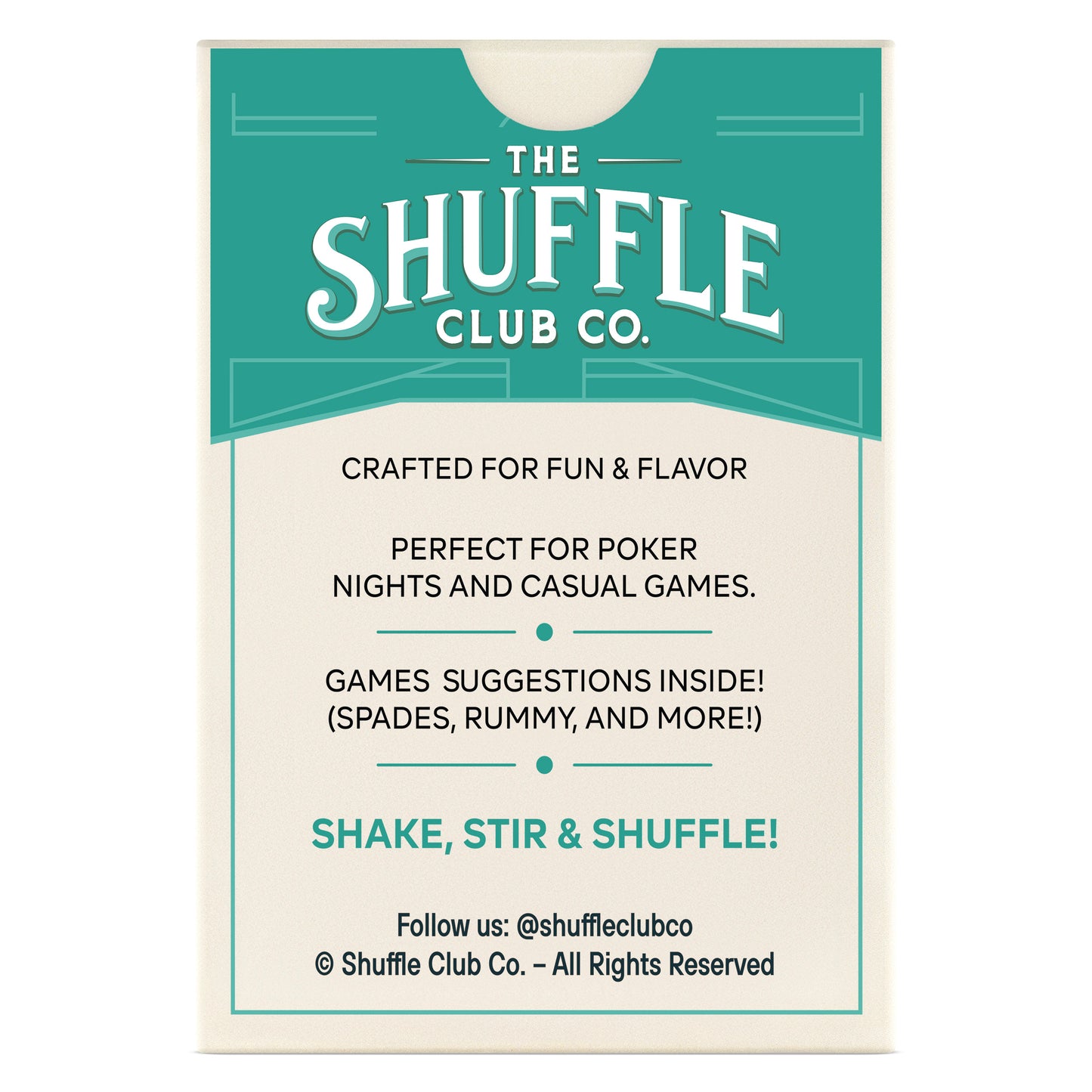 Cocktail Playing Cards – Classic Drinks, Bold Design