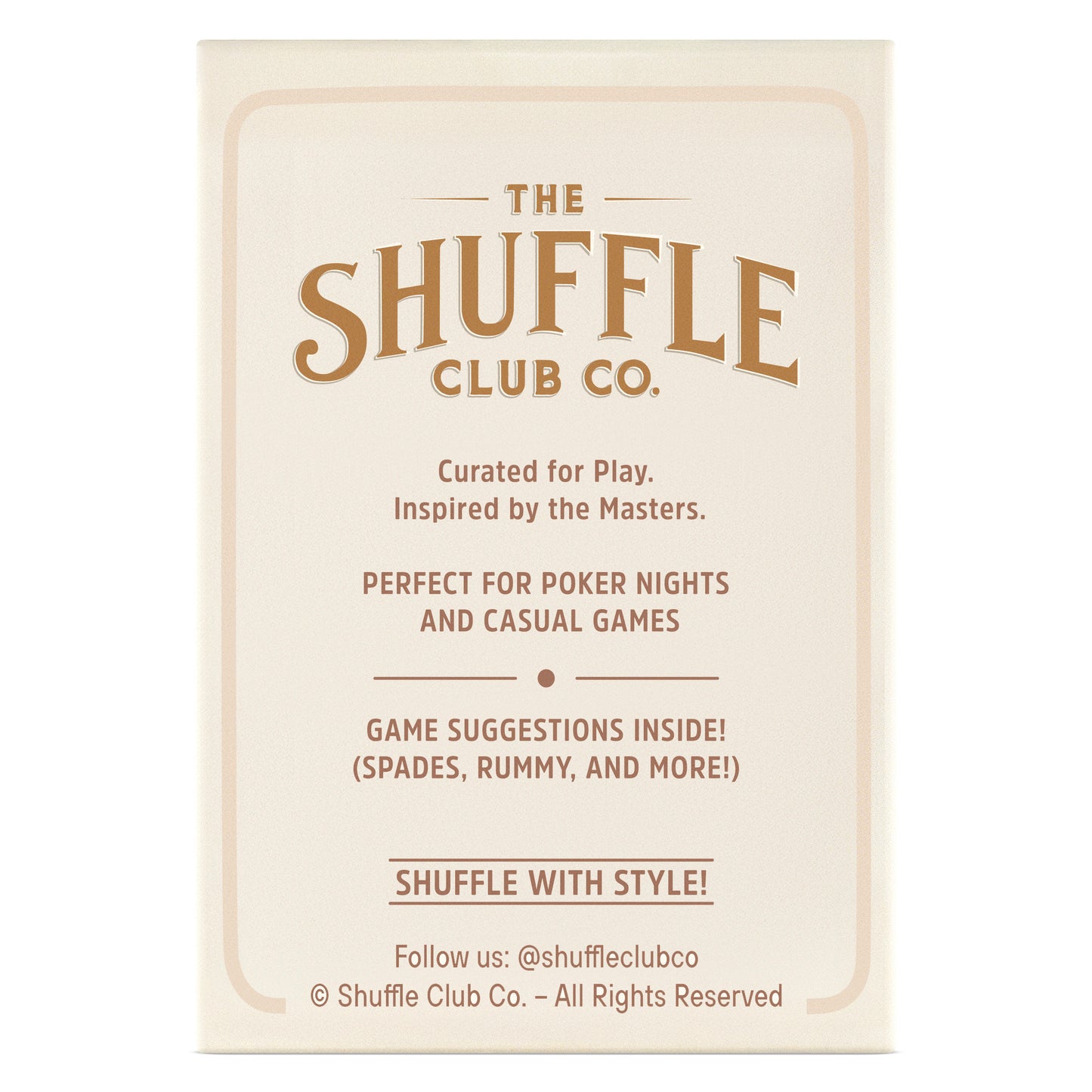 Neutral Playing Cards – Minimal Earth-Tone Deck with Clean Modern Design & Premium Stock