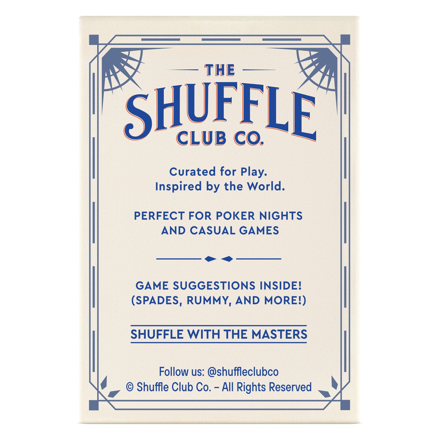 The Shuffle Club Co. – Travel Edition Playing Cards (Standard)