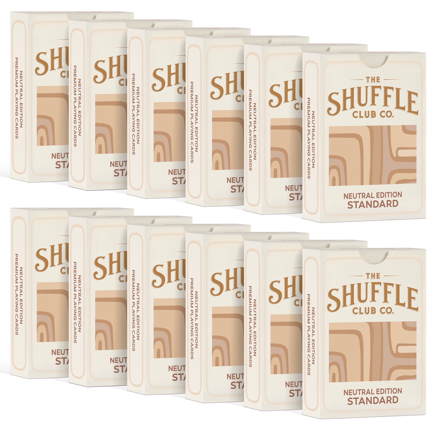 Neutral Playing Cards – Minimal Earth-Tone Deck with Clean Modern Design & Premium Stock