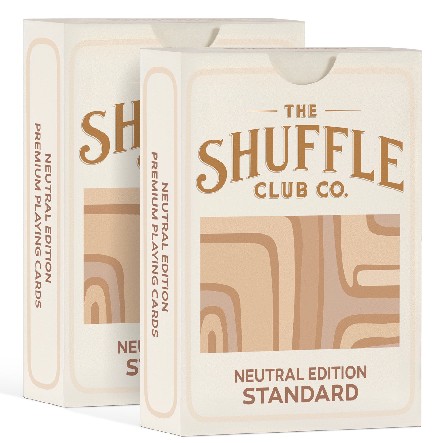 Neutral Playing Cards – Minimal Earth-Tone Deck with Clean Modern Design & Premium Stock