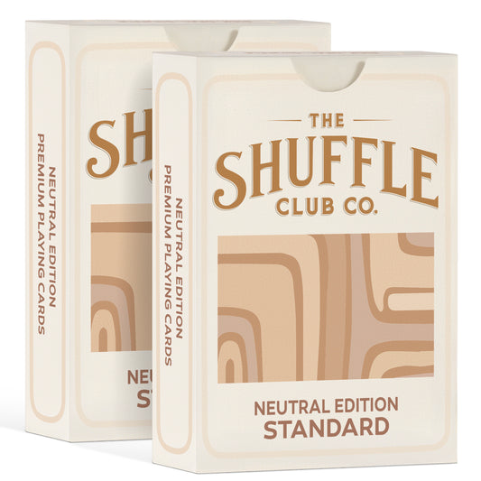 Neutral Playing Cards – Minimal Earth-Tone Deck with Clean Modern Design & Premium Stock