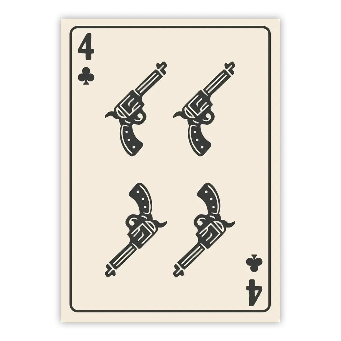 Shuffle Club Co. Sheriff & Guns Collection – 8x10 Western Poster (Black Guns, 8x10, Unframed)