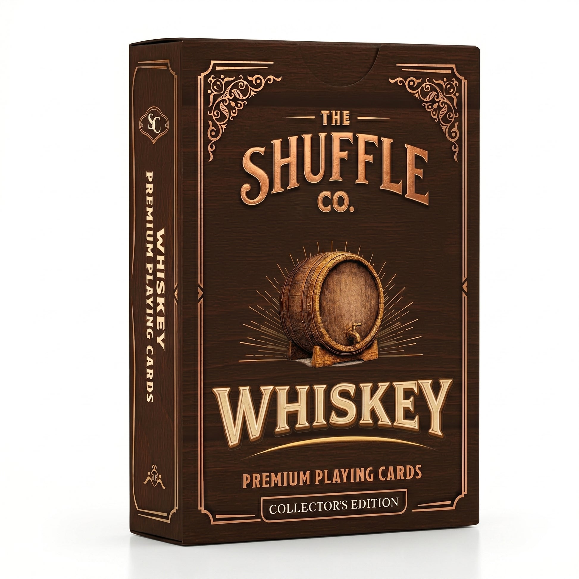 Shuffle Club Bourbon Playing Cards whiskey-themed deck box and cards