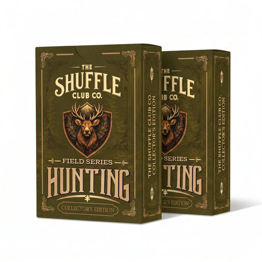 Shuffle Club Co Hunting Playing Cards (2-Pack) – Big Game, Waterfowl & Upland Bird Illustrated Card Deck