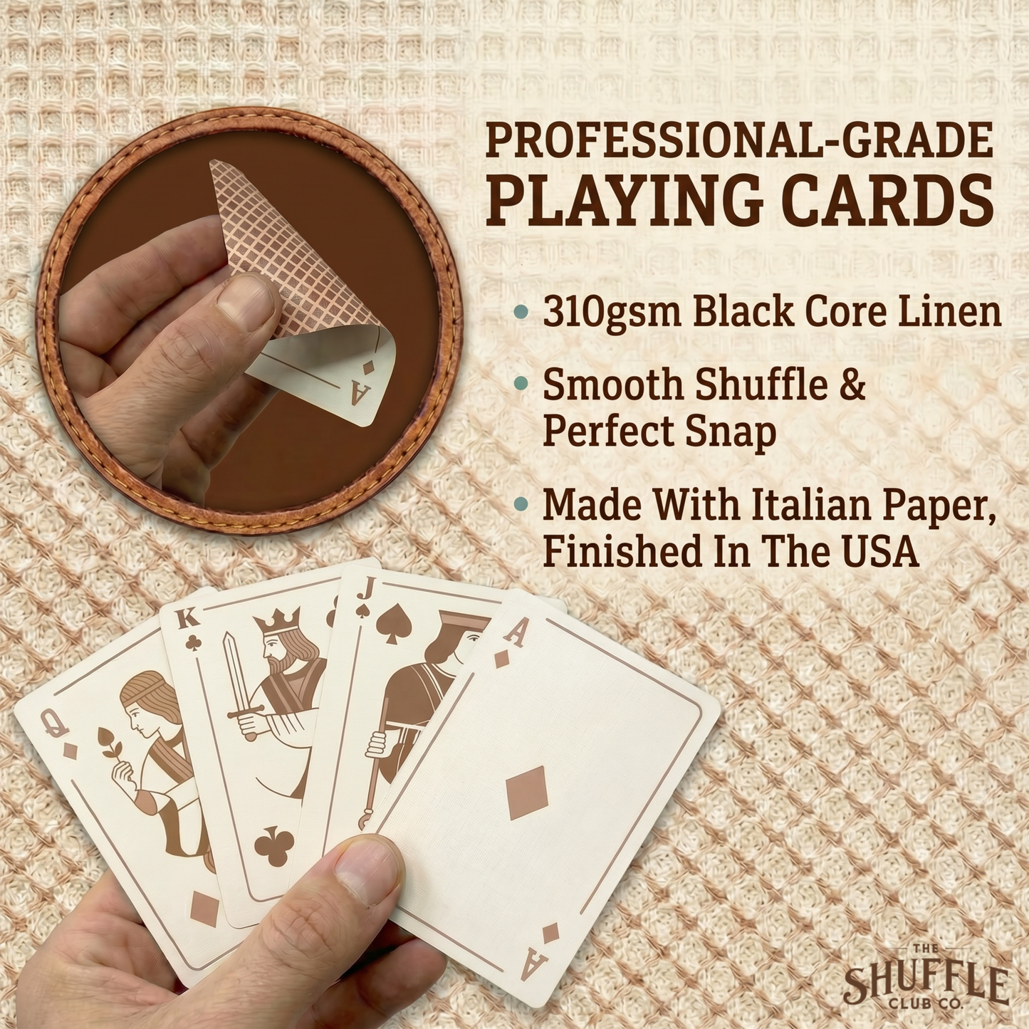 Jumbo Neutral Playing Cards – Extra Large Poker Size Deck with Big Print Indices | Easy Read Cards for Seniors & Low Vision Players | Classic Minimalist Design for Family Game Night
