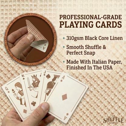 Jumbo Neutral Playing Cards – Extra Large Poker Size Deck with Big Print Indices | Easy Read Cards for Seniors & Low Vision Players | Classic Minimalist Design for Family Game Night
