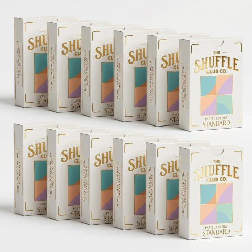 Pastel Playing Cards (12-Pack) – Modern Soft-Color Aesthetic Deck