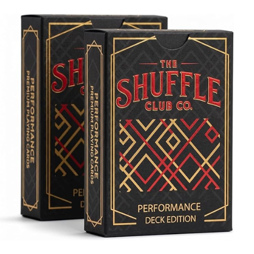 Performance Deck Playing Cards (2-Pack) – Premium Black Core Linen Deck