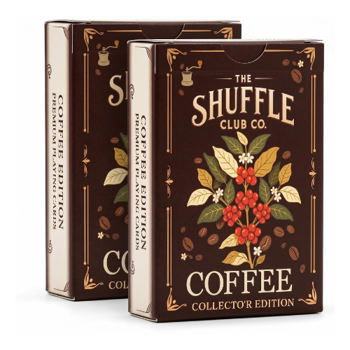 Shuffle Club Co Coffee Playing Cards (2-Pack) – Illustrated Café & Espresso Card Deck