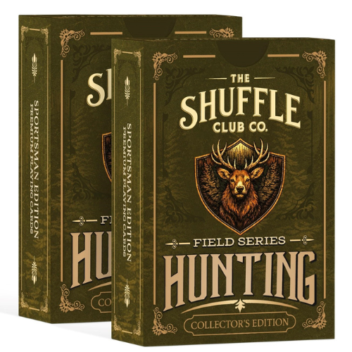 Shuffle Club Co Hunting Playing Cards (2-Pack) – Big Game, Waterfowl & Upland Bird Illustrated Card Deck