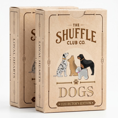 Shuffle Club Co Dog Playing Cards (2-Pack)  – Illustrated Dog Breed Card Deck