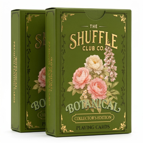 Shuffle Club Co Botanical Playing Cards (2-Pack)  – Floral & Plant Illustrated Card Deck