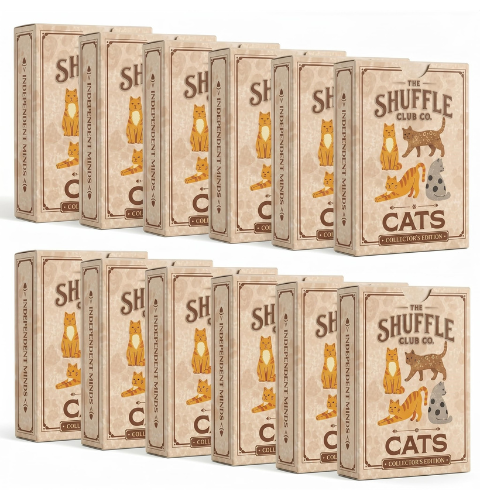 Shuffle Club Co Cat Playing Cards (Pack of 12)