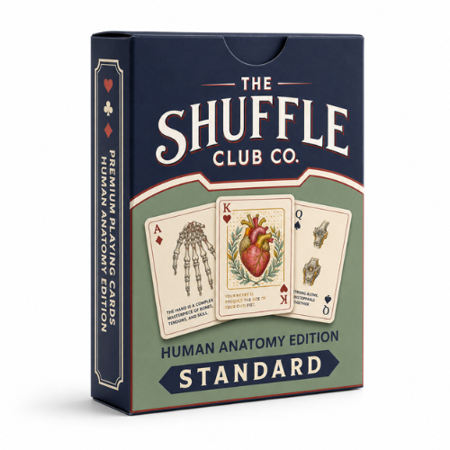 Shuffle Club Co Human Body Playing Cards - Illustrated Anatomy Deck (Pack of 1)