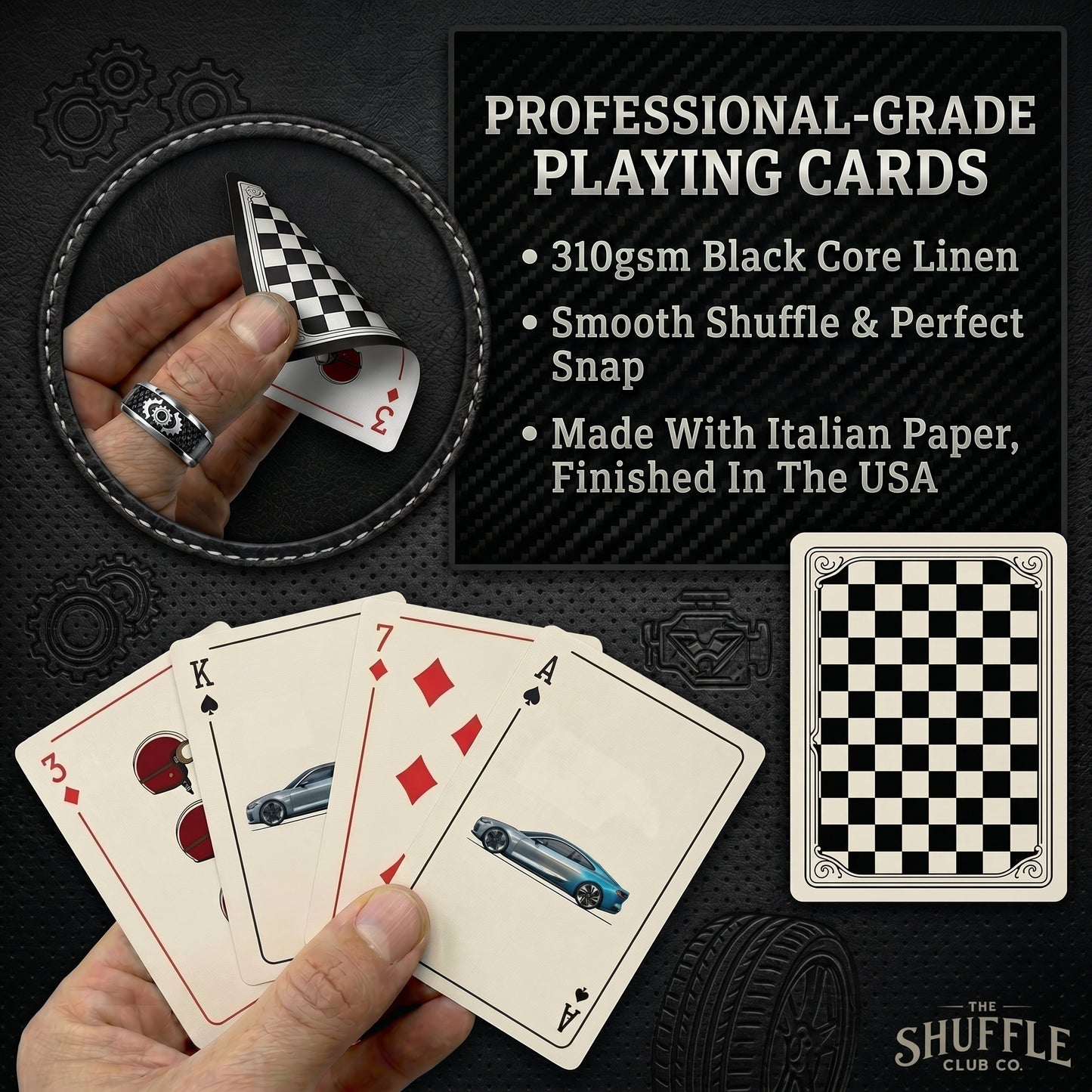 Auto Playing Cards – Classic Cars Deck with Retro Automotive Illustrations