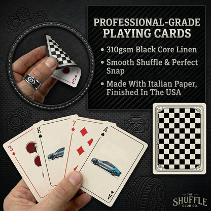 Auto Playing Cards – Classic Cars Deck with Retro Automotive Illustrations