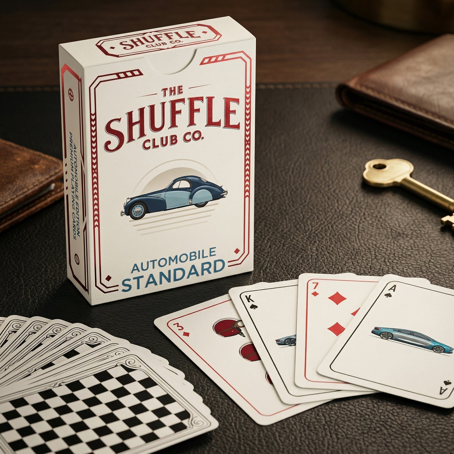 Auto Playing Cards – Classic Cars Deck with Retro Automotive Illustrations
